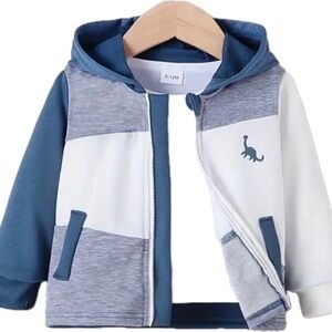 New boy’s dinosaur logo fall jacket 2-3
